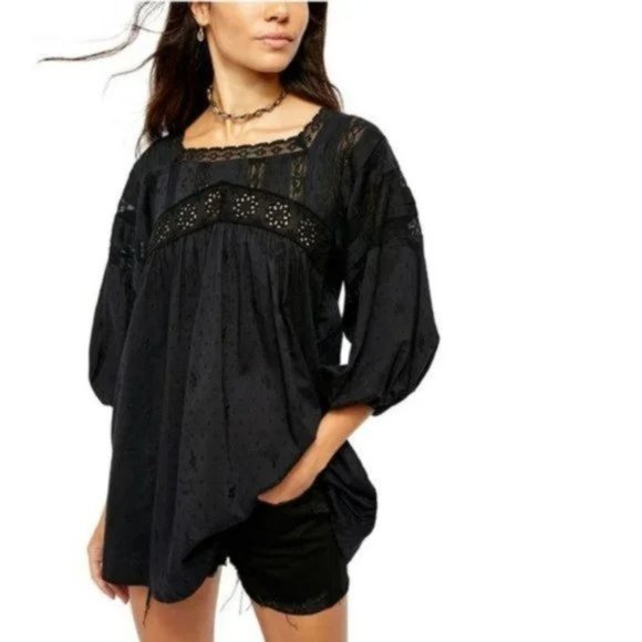 Free People Azalea Lace Tunic Dress. XS - Picture 3 of 13
